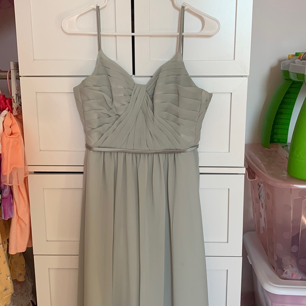 Sorella Vita bridesmaid dress light sage color size 4